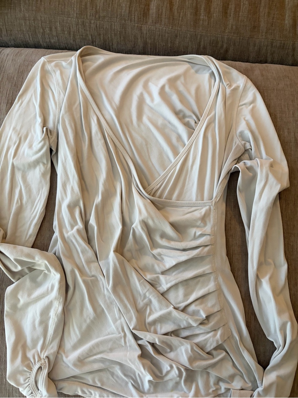 lululemon white Long Sleeve Ruched Tunic